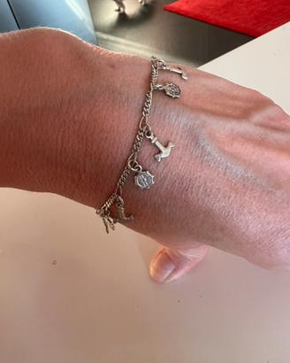 Bracciale charms in argento 925 ciondoli nautici