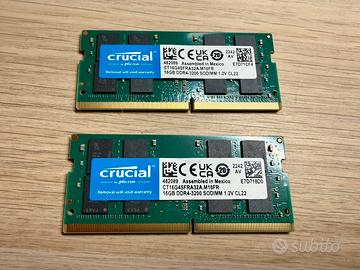 Sodimm DDR4 3200 MHz 32 Gb