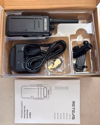 Set 4 Walkie Talkie Retevis RB637 Bluetooth nuovi