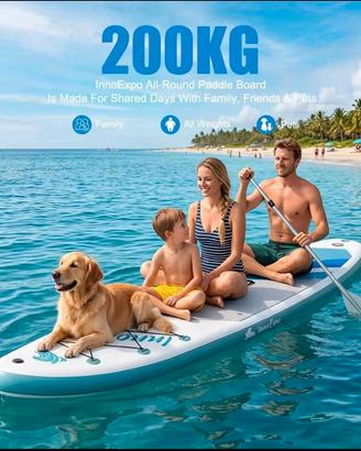 Stand Up Paddle Sup + Doppia Pagaia Tavola NUOVA  