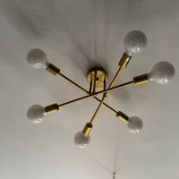 Lampada da soffitto dorata