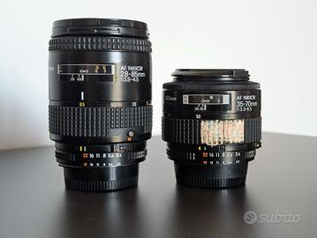 Nikon AF 28-85 f/3.5-4.5 e AF 35-70 f/3.3-4.5