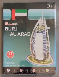 3D puzzle CubicFun BURJ AL ARAB, 17 pezzi, 3+