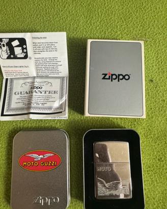 Zippo originale Moto Guzzi  anni 2000 con scatola