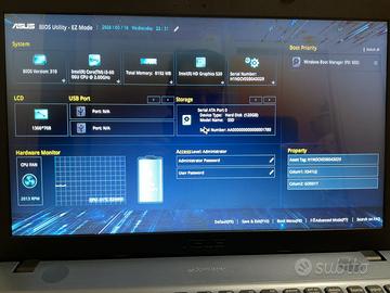 Computer portatile Asus modello X541U