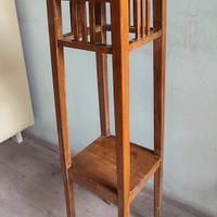 Portafiori in legno vintage, Art déco