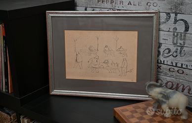 Lorenzo Viani (1882-1936) China su Carta Originale