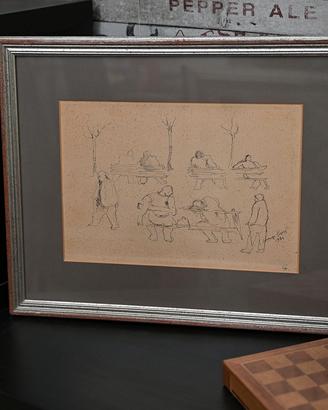 Lorenzo Viani (1882-1936) China su Carta Originale