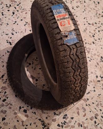 Coppia Pneumatici D'epoca Kleber C1 – 135 SR 13