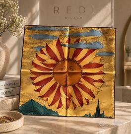 Fornasetti Foulard in seta - Sole 43x43