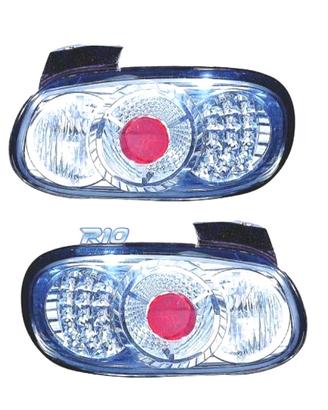FANALI A LED MAZDA MX5 89-98 FONDO CROMATO