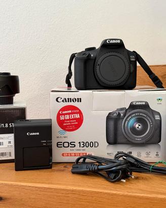 Canon EOS 1300D + EF-S 18-55 + EF 50mm 
