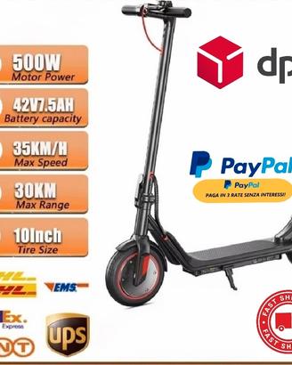 MONOPATTINI I9M 35KMH 30KM 500W 10' NUOVI 💯🔥