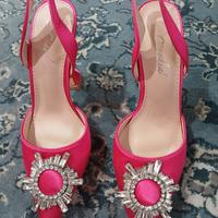 Scarpe gioiello in raso
