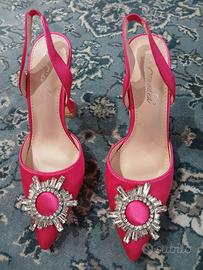 Scarpe gioiello in raso