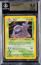 Muk-Holo BGS 9.5 Fossil Pokemon Eng no charizard