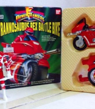 Power red ranger tyrannosaurus bike moto