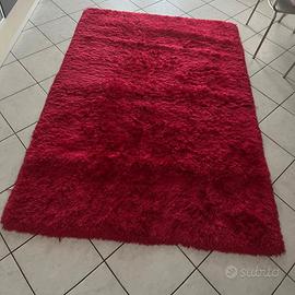 Tappeto Shaggy Fucsia-Rosa 200x140 Pelo Morbido