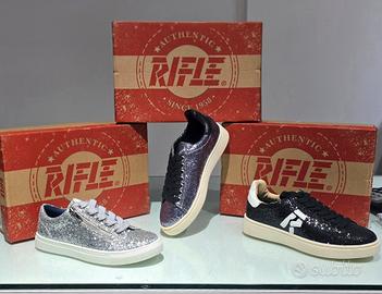 Sneakers RIFLE glitterate nuove con scatola