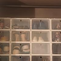 20 scatole scarpe impilabili e trasparenti