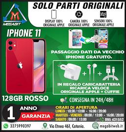 Iphone 11 128gb rosso - totalmente originale