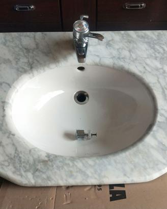 Lavabo in marmo da incasso