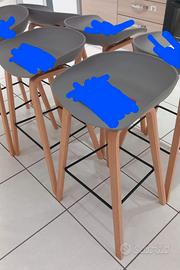 4 sgabelli Lelia grigi