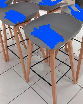 4 sgabelli Lelia grigi