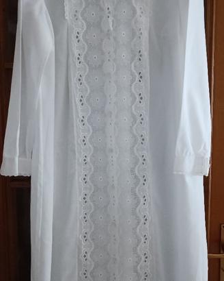 Camicia da notte bianca NUOVA MAI USATA