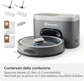 REi-Robot aspirapolvere con stazione di aspirazion