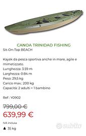 Canoa inaffondabile kajak bic trinidat