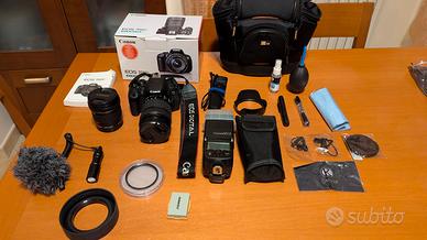 fotocamera Canon EOS 700d + accessori