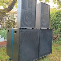 impianto audio 3000 Mack sub a tromba e satelliti