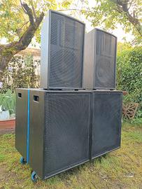 impianto audio 3000 Mack sub a tromba e satelliti