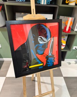 Serigrafia Diabolik Marco Lodola firmata numerata