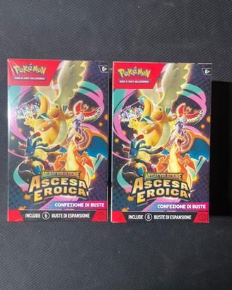 Pokemon x2 Bundle Ascesa Eroica Italiano Sealed