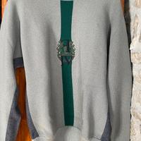 Ferre’ tg 50 maglione lana con inserti  vigogna