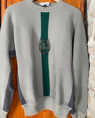 Ferre’ tg 50 maglione lana con inserti  vigogna