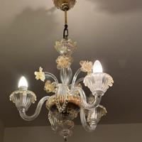 Lampadario in vetro di Murano