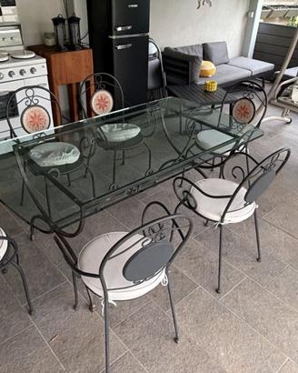 Tavolo in ferro battuto