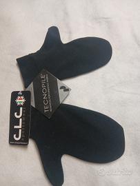 Guanti moffole tecnopile Tg M/L C.l.c.made In Ital