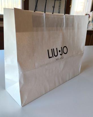 Liu Jo - shopper bianca a pois con logo