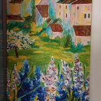 Quadro dipinto a mano, pittura a olio su tela,