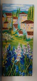 Quadro dipinto a mano, pittura a olio su tela,