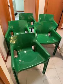 cinque Poltroncine Gaudi, Vico Magistretti per Art