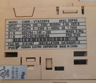 Inverter Omron 3G3 MV / V7 0,4 KW  V200 3 fase