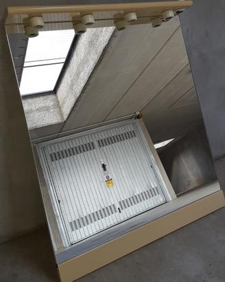 Specchio per bagno con 4 attacchi lampadine E14