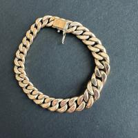 Bracciale cuban oro rosa 18kt