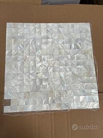 Foglio di mosaico madreperla