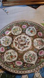 PIATTO CINESE VINTAGE DIPINTO A MANO -